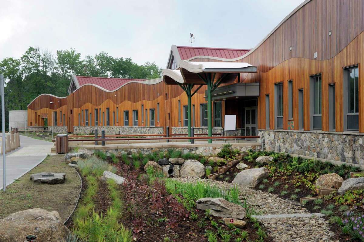 The new Sandy Hook Elementary School school built to replace the one where 20 first-graders and six educators were killed in December 2012.
