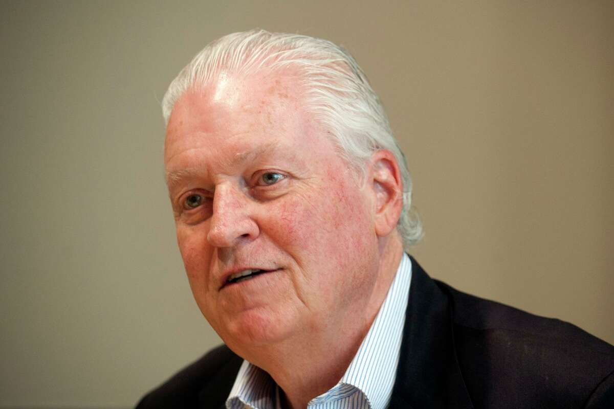 Fairfield First Selectman Mike Tetreau speaks during a meeting with the Connecticut Post Editorial Board on Sept. 30, 2019.