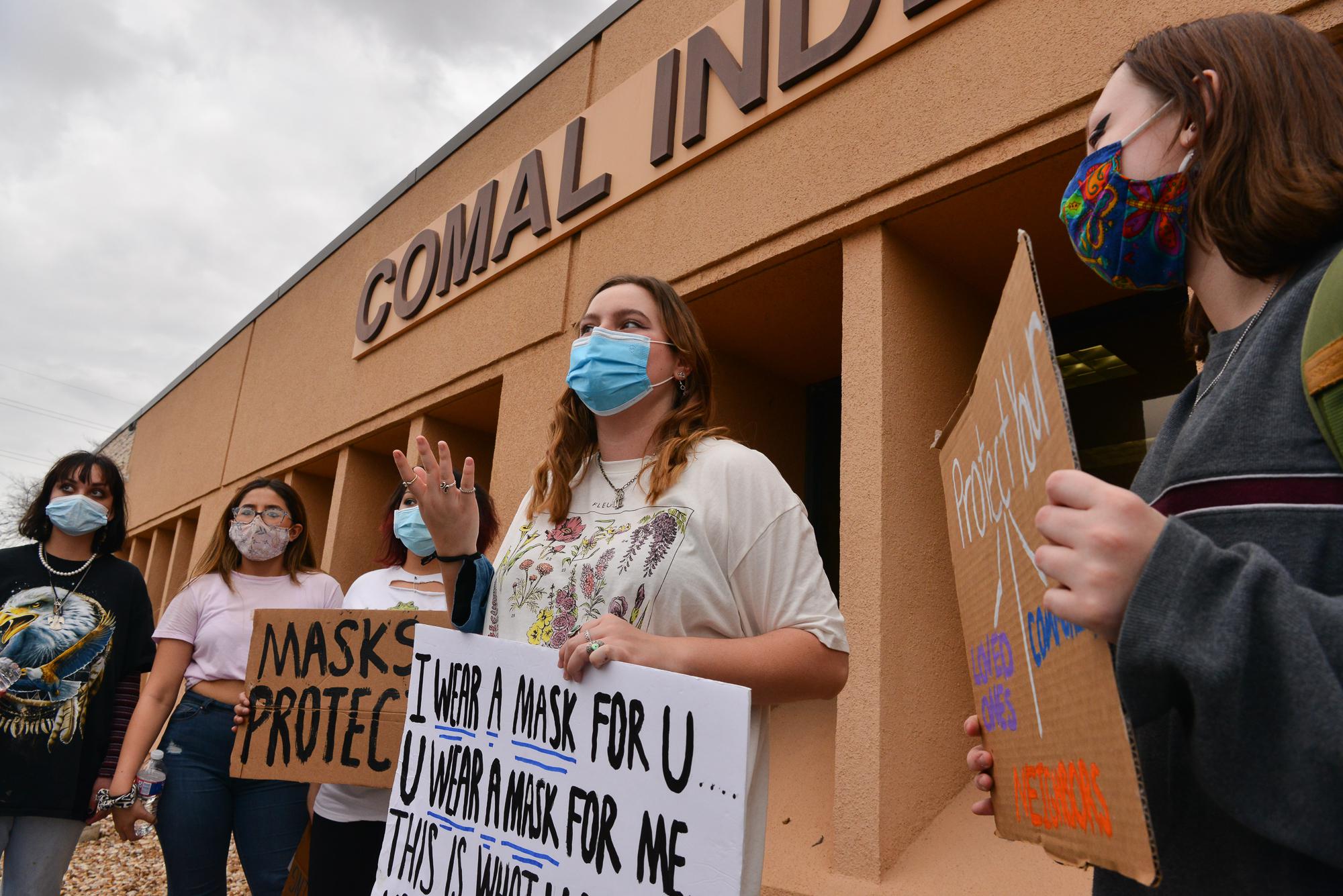 'They didn't have a voice' - Comal ISD decision to make masks optional sparks protest - Vimarsana News