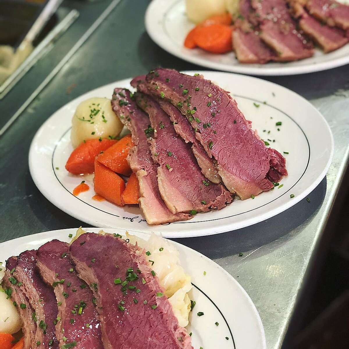 Corned beef and cabbage is the St. Patrick's Day special from San Francisco restaurant Original Joe's.