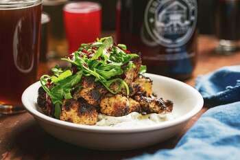 Roasted cauliflower from Broad Brook Brewing.