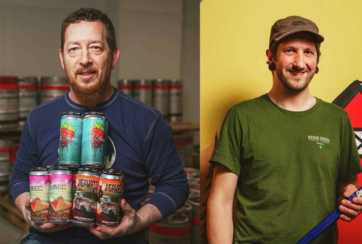 Broad Brook co-founder Eric Mance (left) and executive chef Derek Anderson.