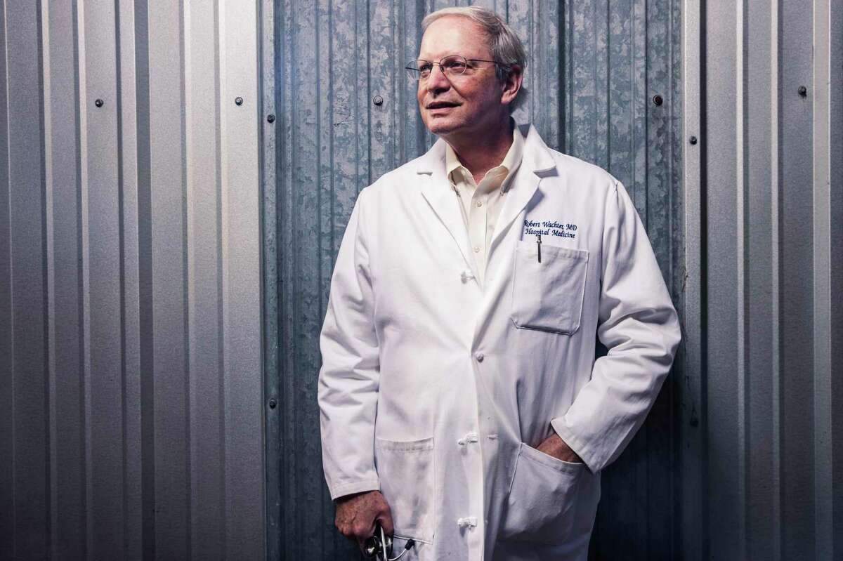 Dr. Bob Wachter, Chair of UCSF Department of Medicine, stands for a portrait San Francisco, Calif. Despite the relaxation of mask rules across most of the Bay Area, Wachter said he’s not yet ready to leave his mask behind.