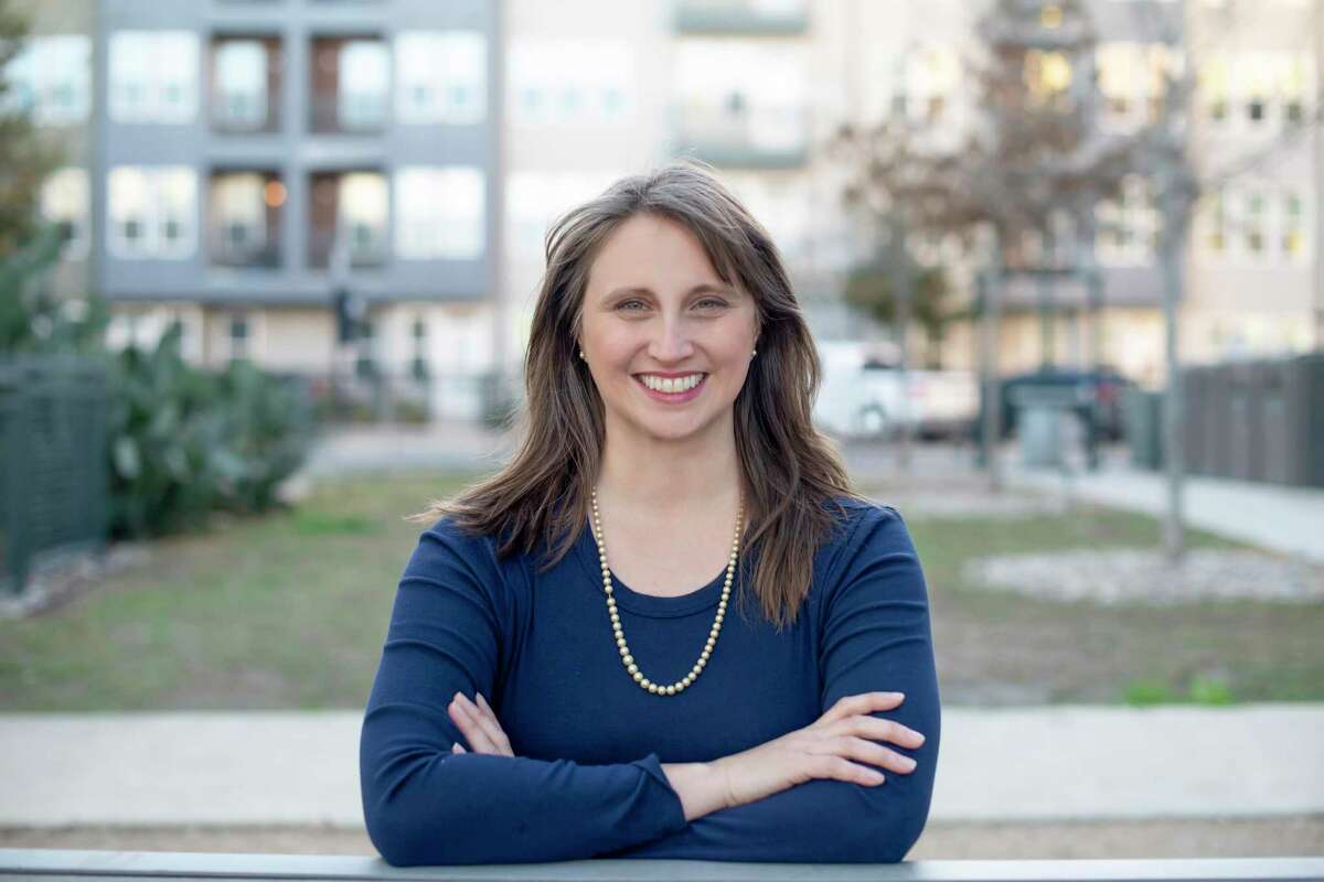 Sarah Sorensen, 42, is running against incumbent Steve Lecholop for the District 1 seat on the San Antonio ISD Board of Trustees.
