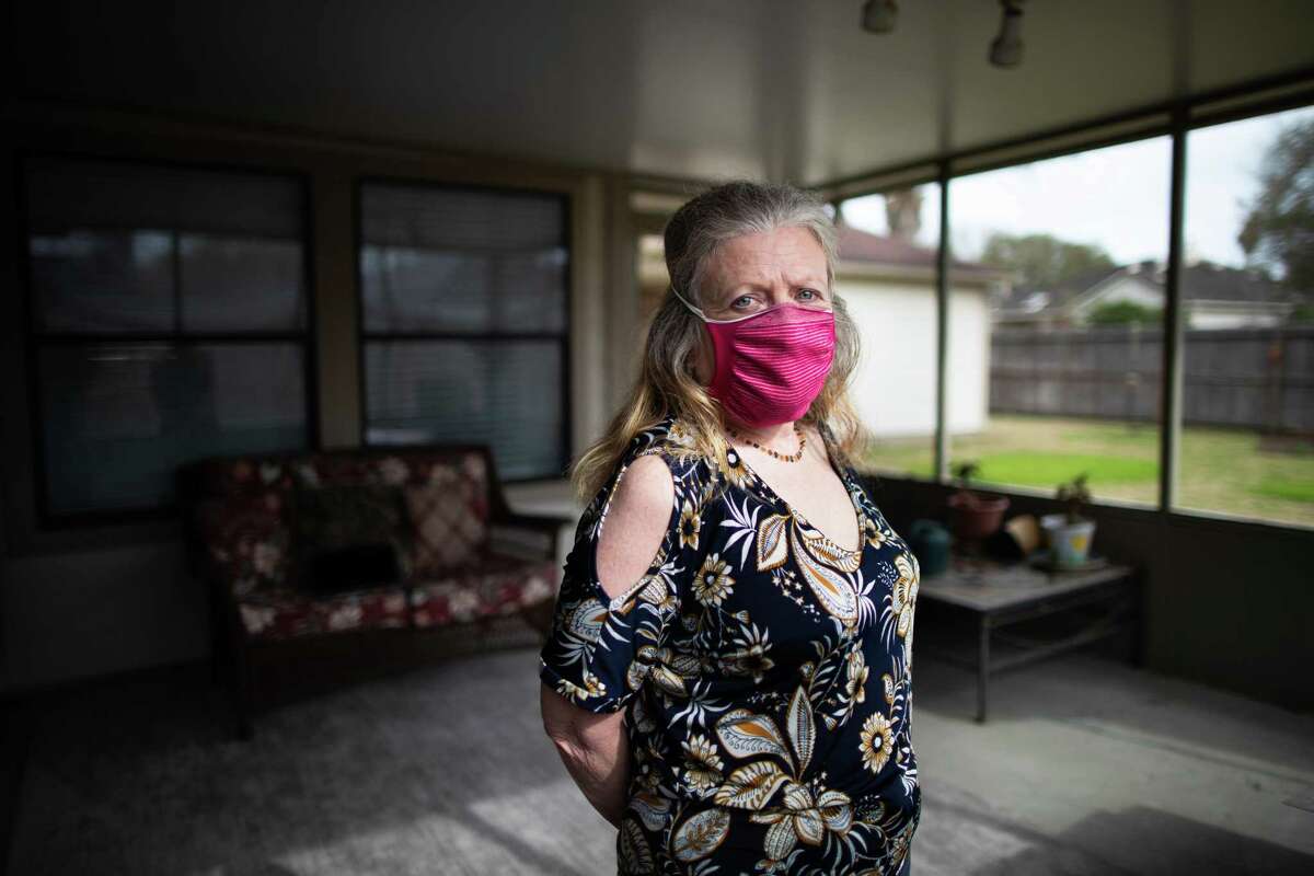 Judith Oppenheim at her home, Thursday, March 11, 2021, in Friendswood. Oppenheim, who has a Ph.D in chemical engineering early in the pandemic began volunteering with the Atlantic's massive COVID Tracking Project.