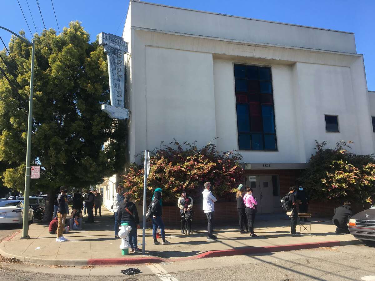 Thousands of people on Friday showed up to a first-come, first-serve vaccination clinic in West Oakland that was intended to search Black and Latino populations in the neighborhood.