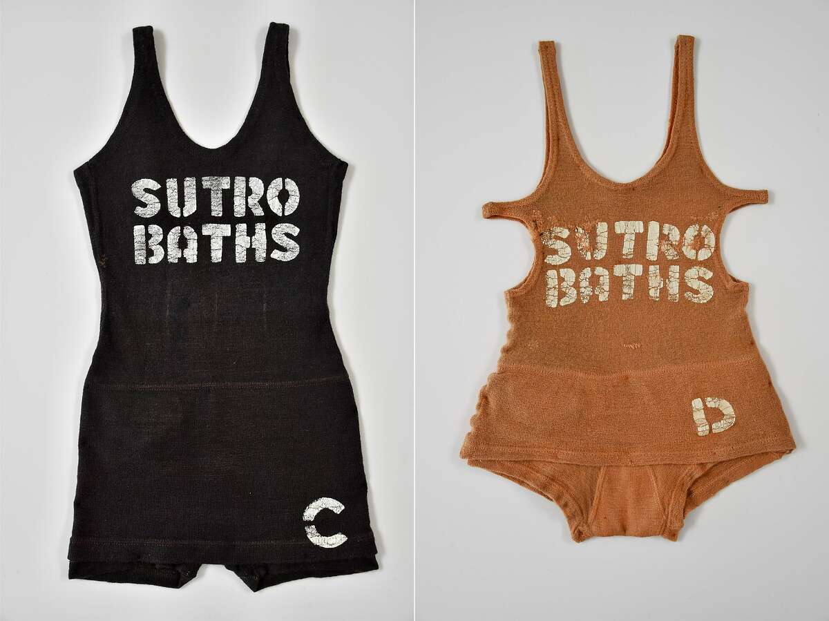 周五，非营利性组织“西部社区项目”在拍卖会上购买了两件历史悠久的Sutro Baths泳衣。这些文物曾经属于克里夫之家的老餐馆。