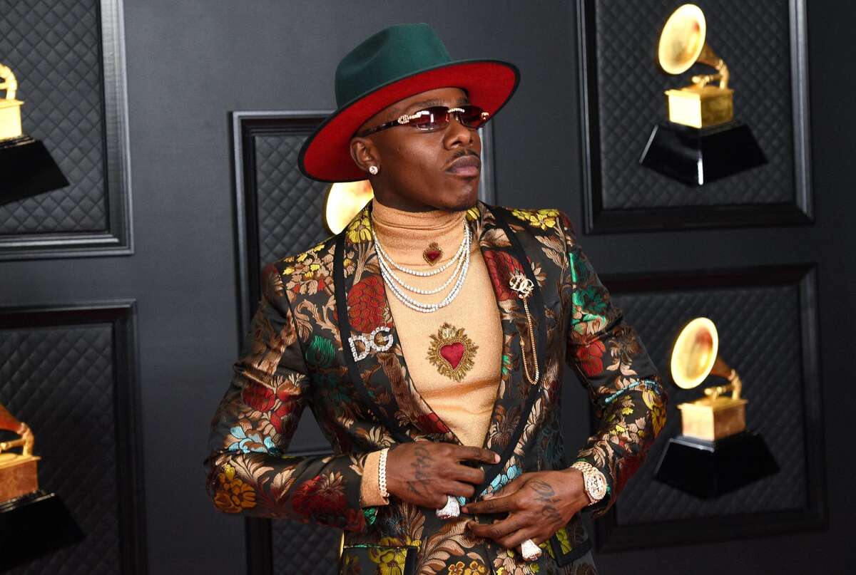 DaBaby attends the 63rd Annual GRAMMY Awards at Los Angeles Convention Center on Mar. 14, 2021 in Los Angeles.