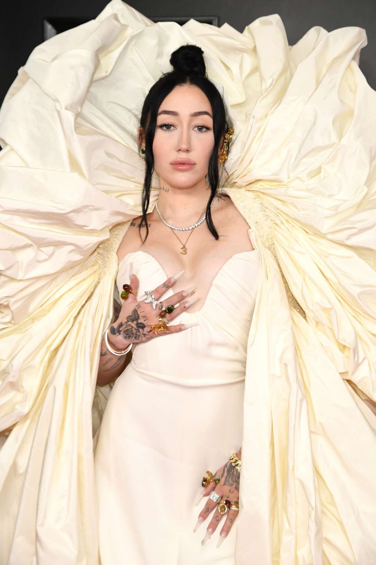 Noah Cyrus attends the 63rd Annual GRAMMY Awards at Los Angeles Convention Center on Mar. 14, 2021 in Los Angeles.