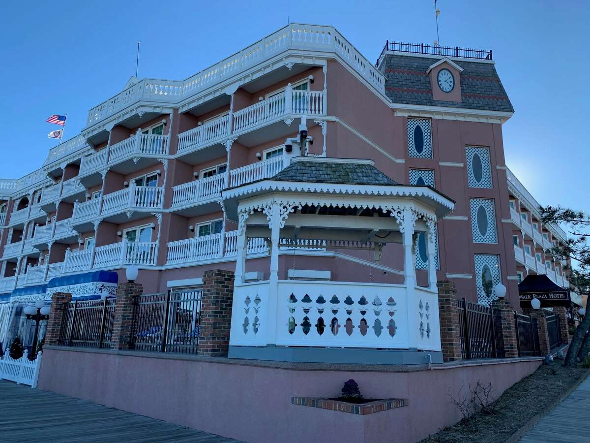 The Boardwalk Plaza Hotel in Rehoboth Beach, right near the water.