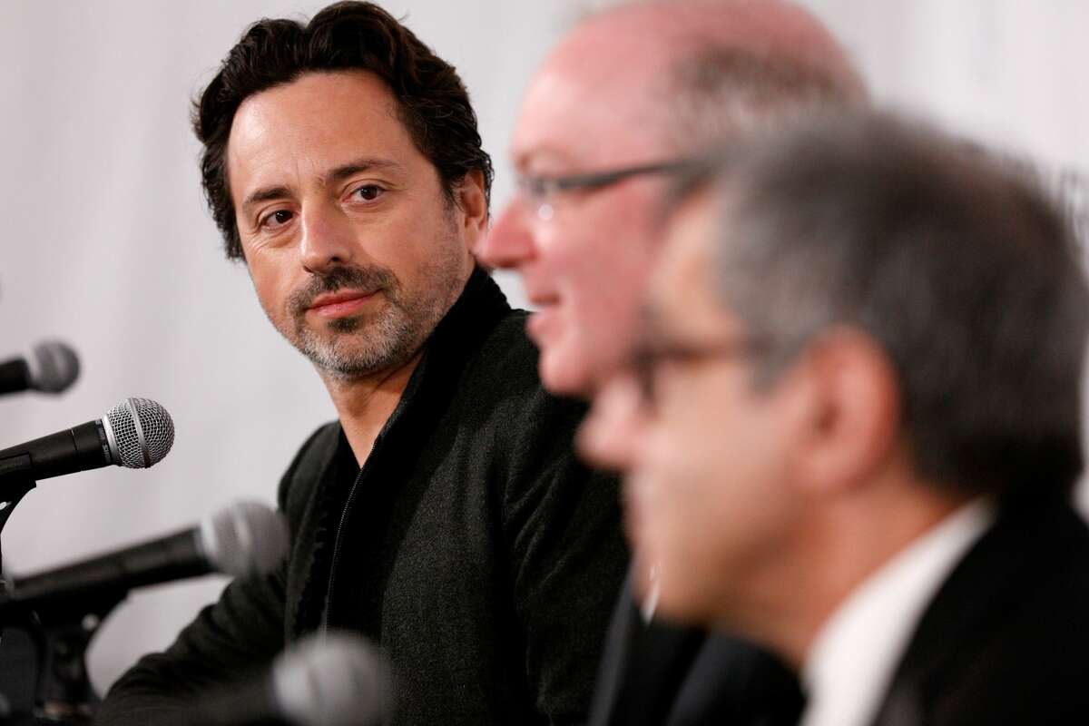 Sergey Brin attends the 2019 Breakthrough Prize at NASA Ames Research Center on Nov. 4, 2018, in Mountain View, Calif. A few years ago, Brin started a company called LTA Research and Exploration to build airships for humanitarian aid.
