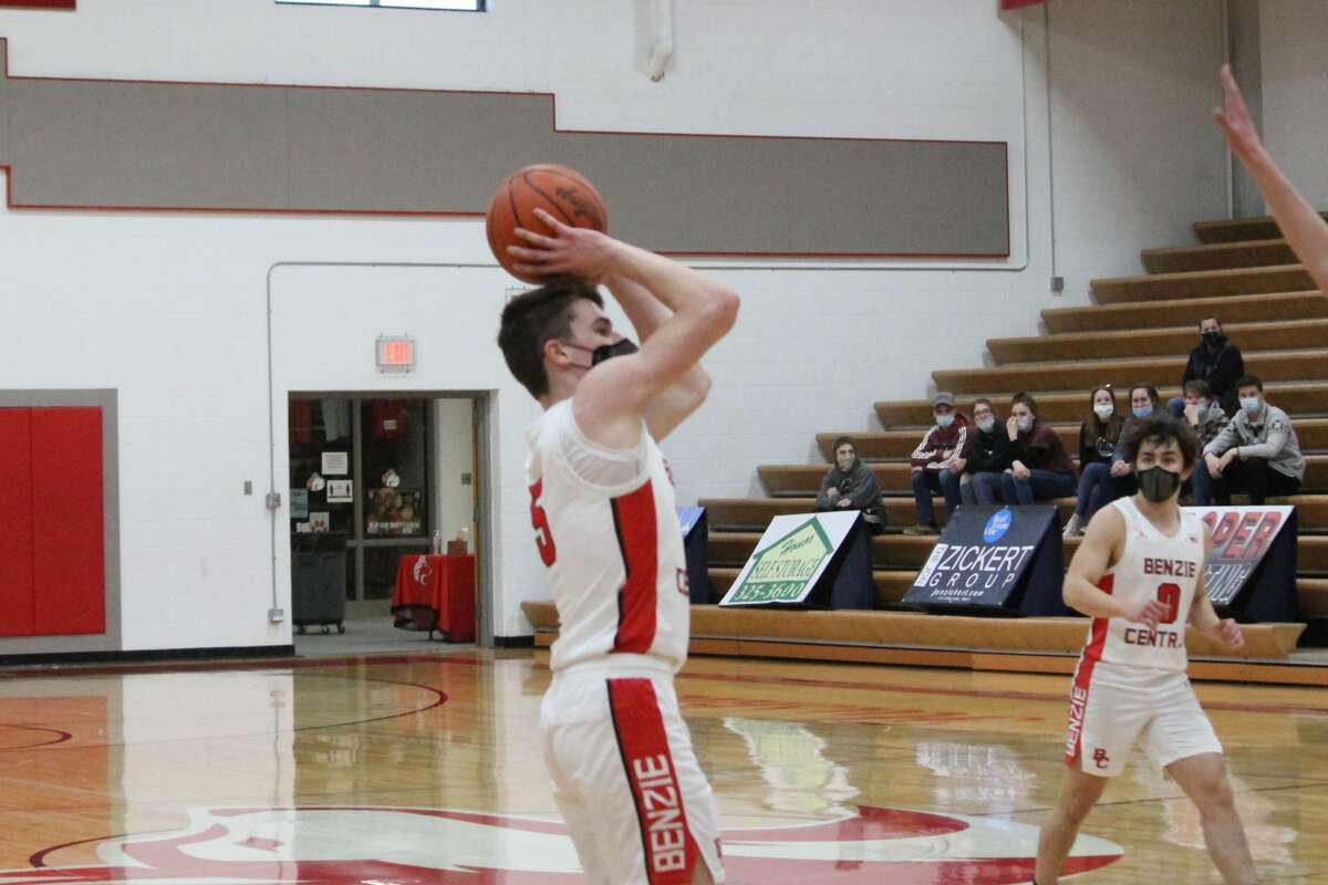 Benzie Central defeats Buckley 70-59 in varsity boys basketball on March 16.