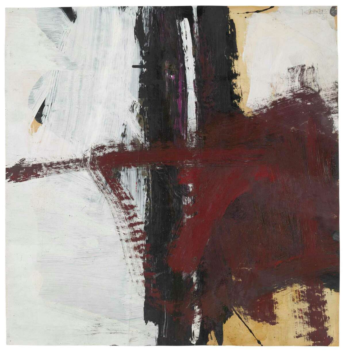 Franz Kline’s “Untitled” from1961 was gifted to the Yale University Art Gallery by the Friday Foundation in honor of Richard E. Lang and Jane Lang Davis.