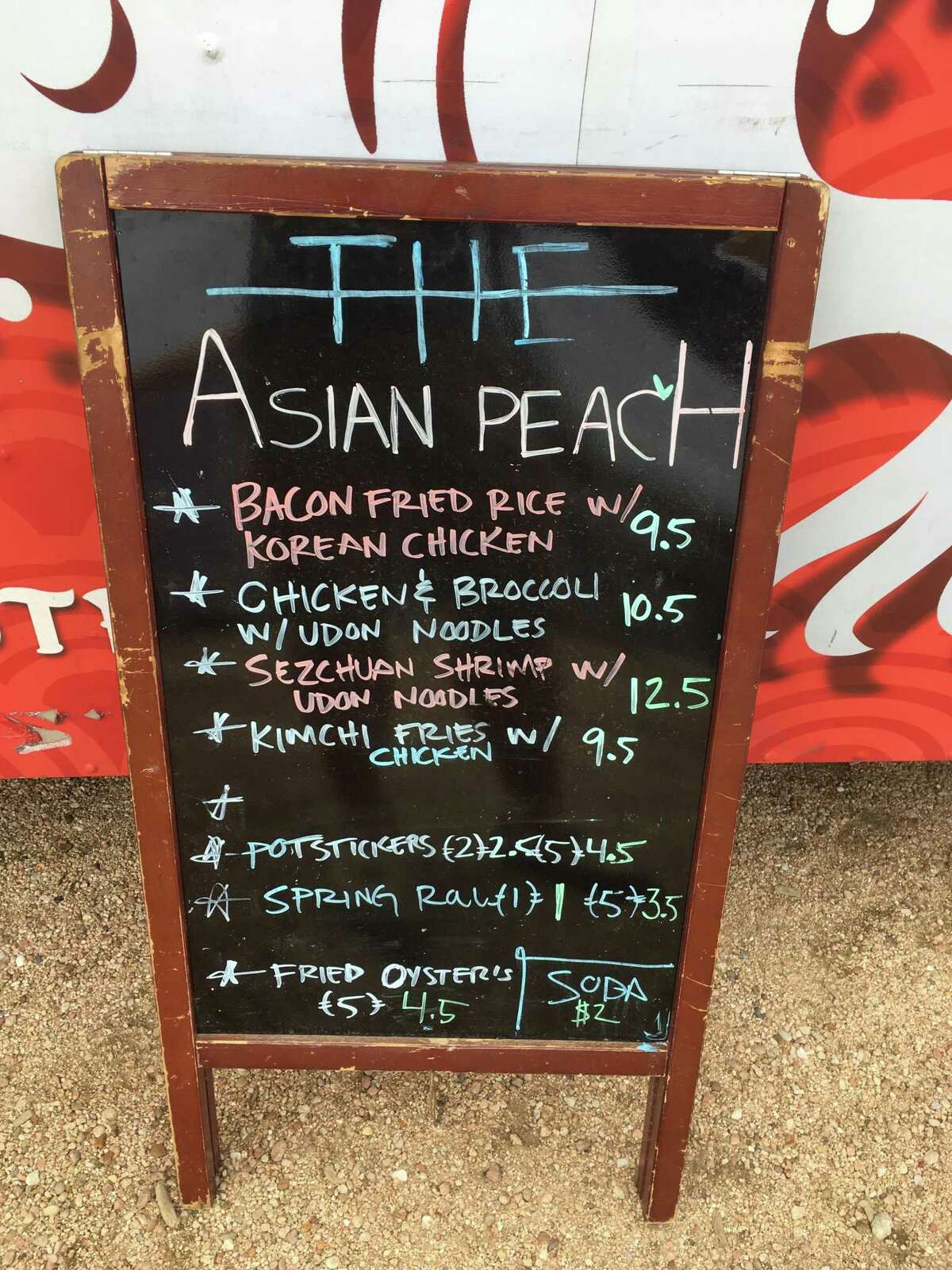 The Asian Peach food truck is one of the best in San Antonio for its