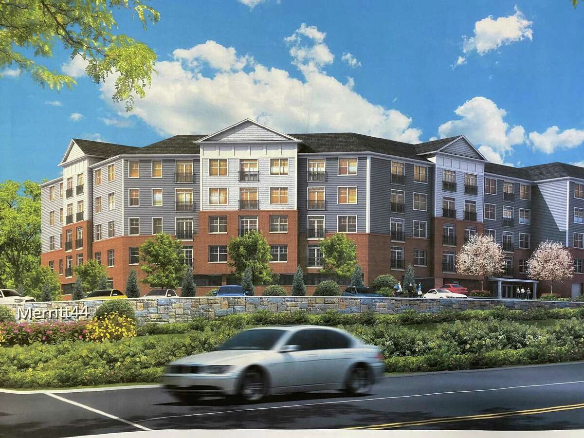 Artist rendering of the proposed apartment project at 4185 Black Rock Turnpike in Fairfield.