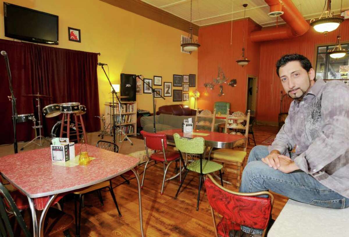 Salvatore Prizio at his Bread and Jam Cafe in Cohoes. It closed Friday, Sept. 3, and four days later Prizio started work at The College of Saint Rose as director of programming for the Massry Center. (Luanne M. Ferris/Times Union)