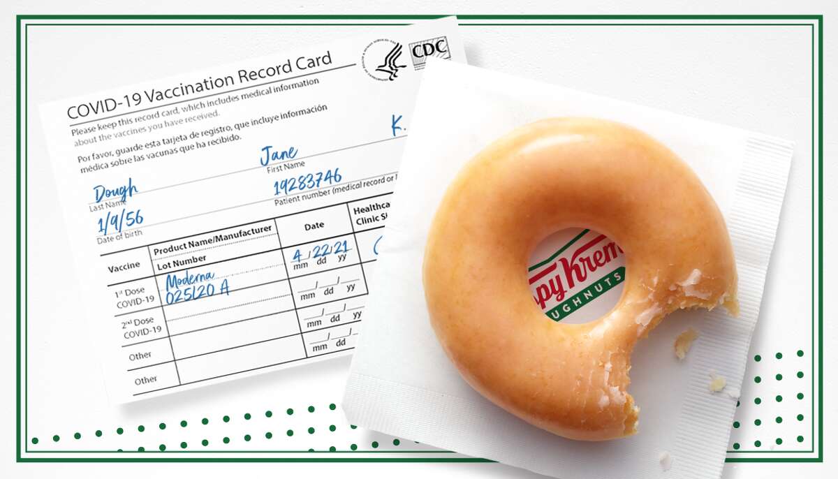 Krispy Kreme is offering free doughnuts to people who show proof of vaccination.