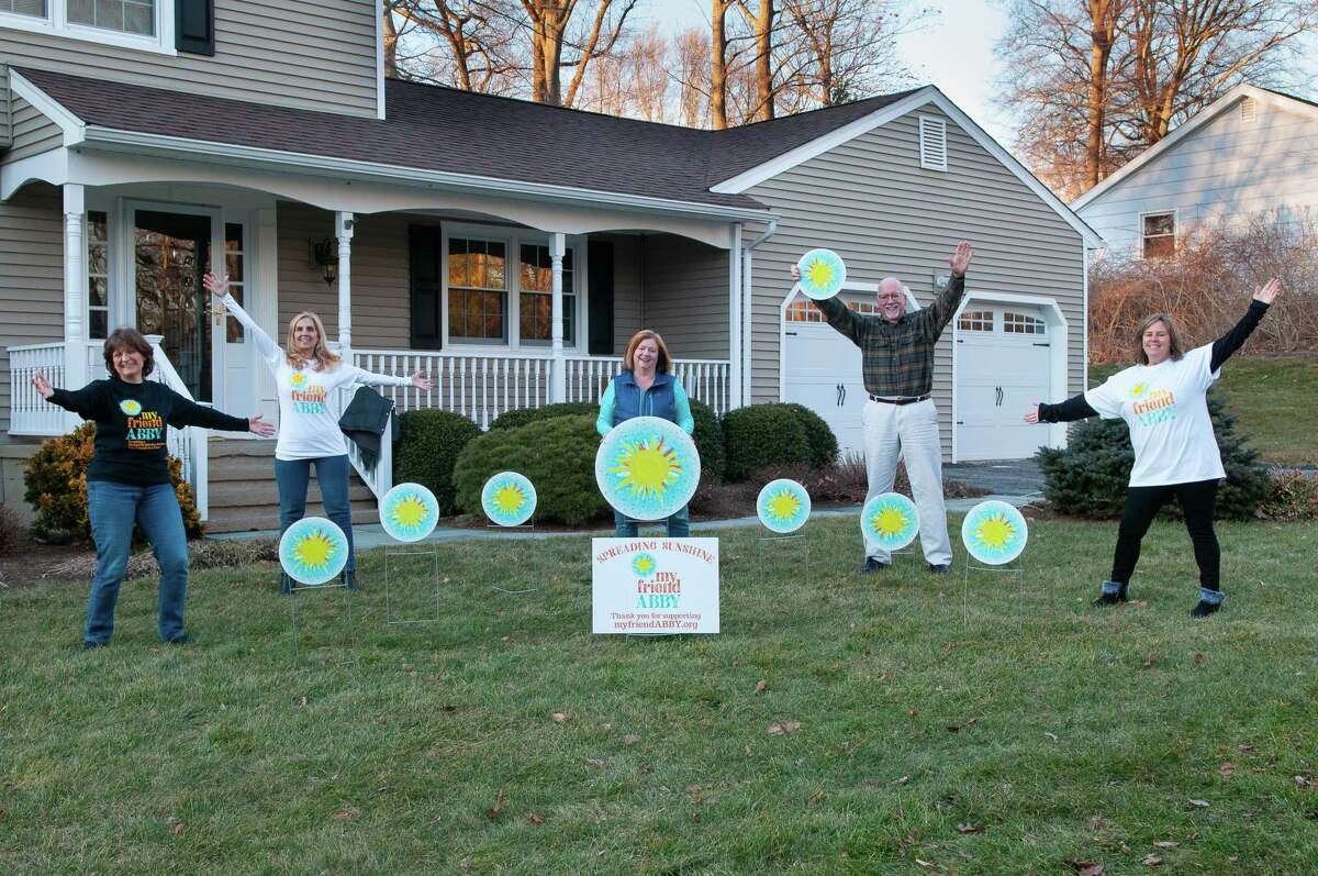 My Friend Abby founder Gillian Anderson, center, hopes to spread some sunshine with the help of a group of community volunteers.