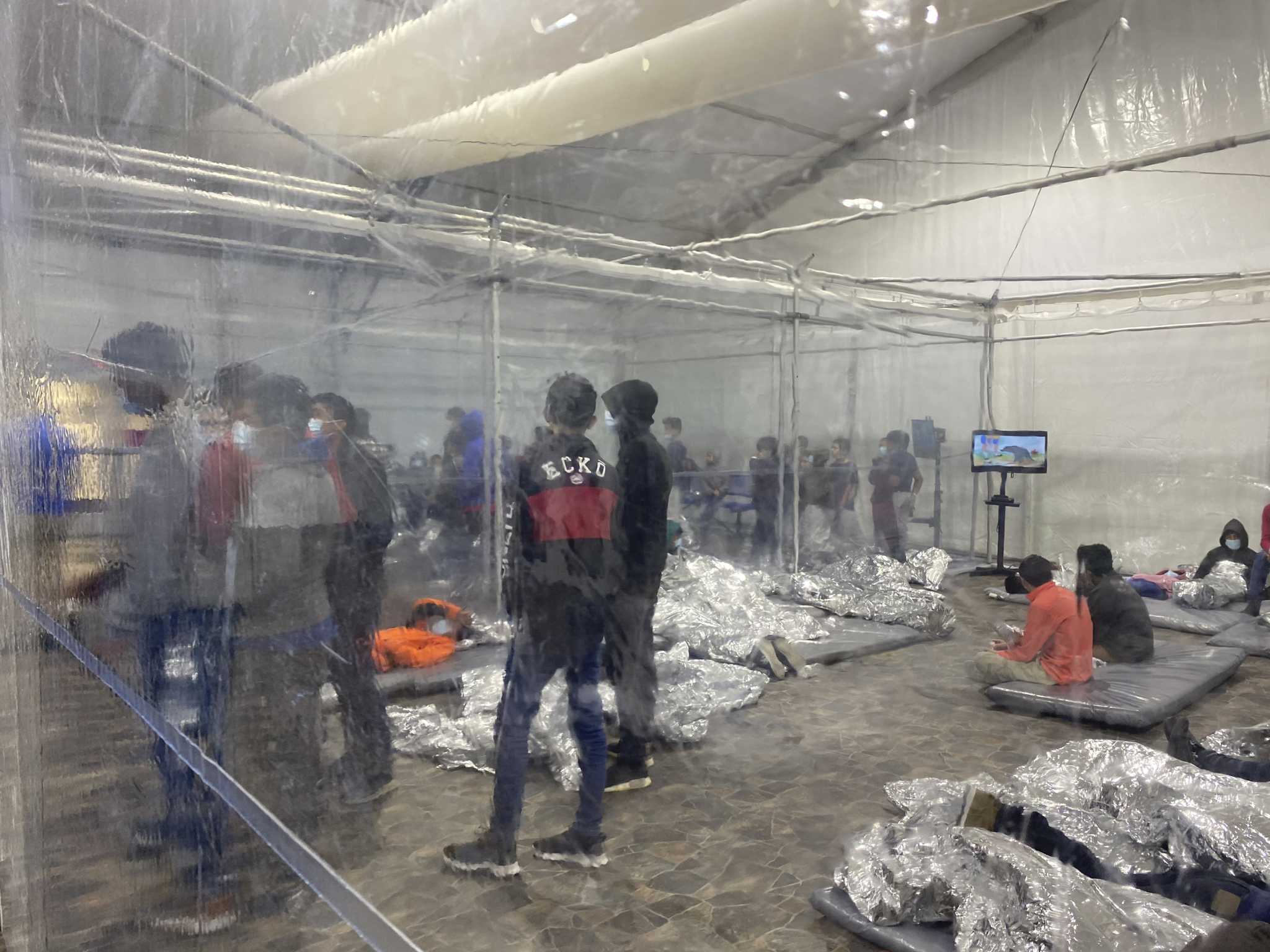 Texas representative releases photos showing overcrowded border facility