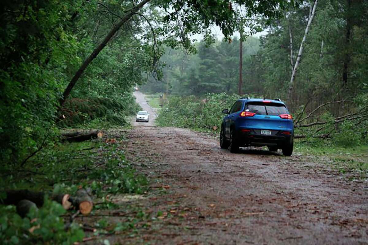 There were widespread reports of downed trees and power lines throughout Mecosta and Osceola counties after a storm with high winds rolled through the area in August 2018. (Pioneer files)