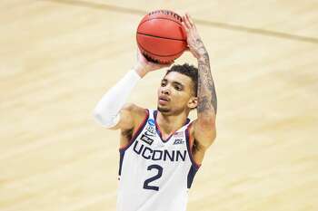 UConn's James Bouknight declared for the NBA Draft on Wednesday.