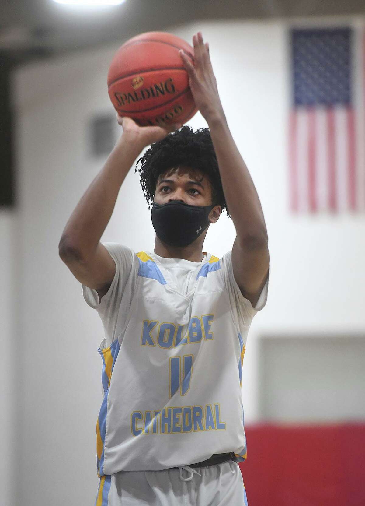 Kolbe Cathedral v. Stratford SWC tournament semifinals at the Cardinal Sheehan Center in Bridgeport, Conn. on Monday, March 22, 2021.