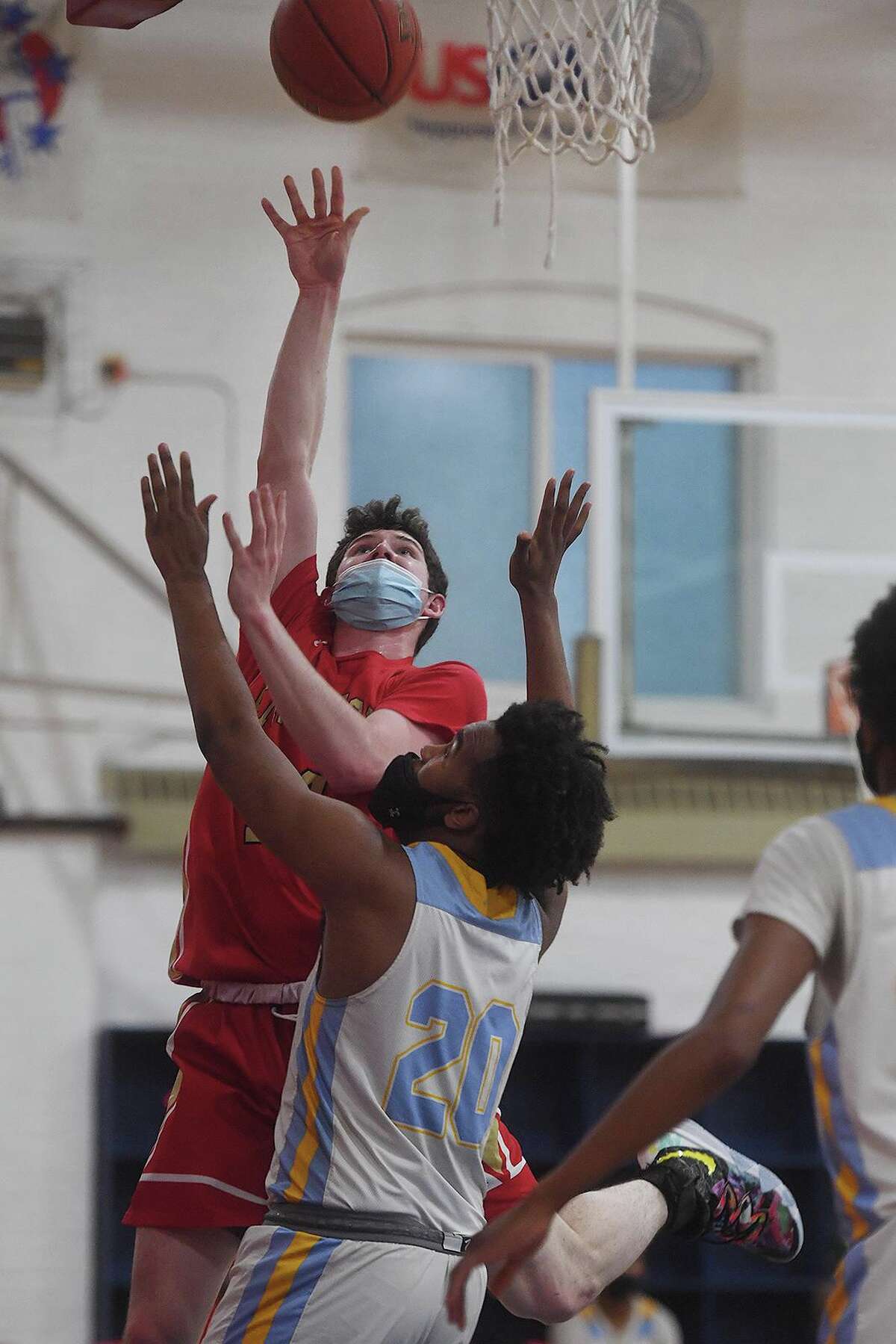 Kolbe Cathedral v. Stratford SWC tournament semifinals at the Cardinal Sheehan Center in Bridgeport, Conn. on Monday, March 22, 2021.