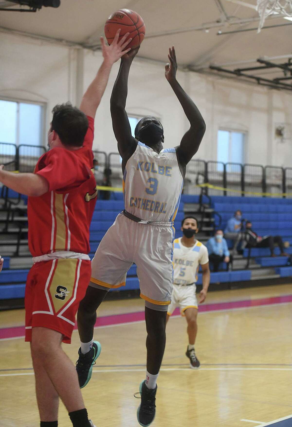 Kolbe Cathedral v. Stratford SWC tournament semifinals at the Cardinal Sheehan Center in Bridgeport, Conn. on Monday, March 22, 2021.