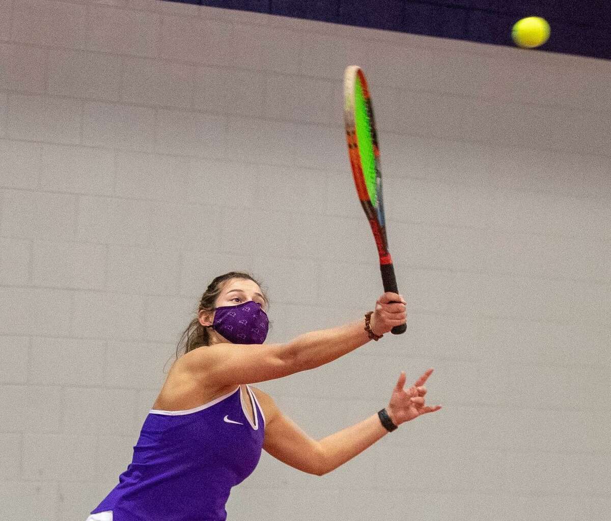 Zoe Rogers is in her first season playing tennis at St. Michael's College.