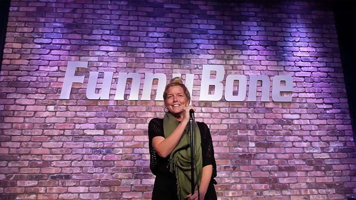 Erin Harkes performing at the Albany Funny Bone in 2021. (Courtesy of Erin Harkes)