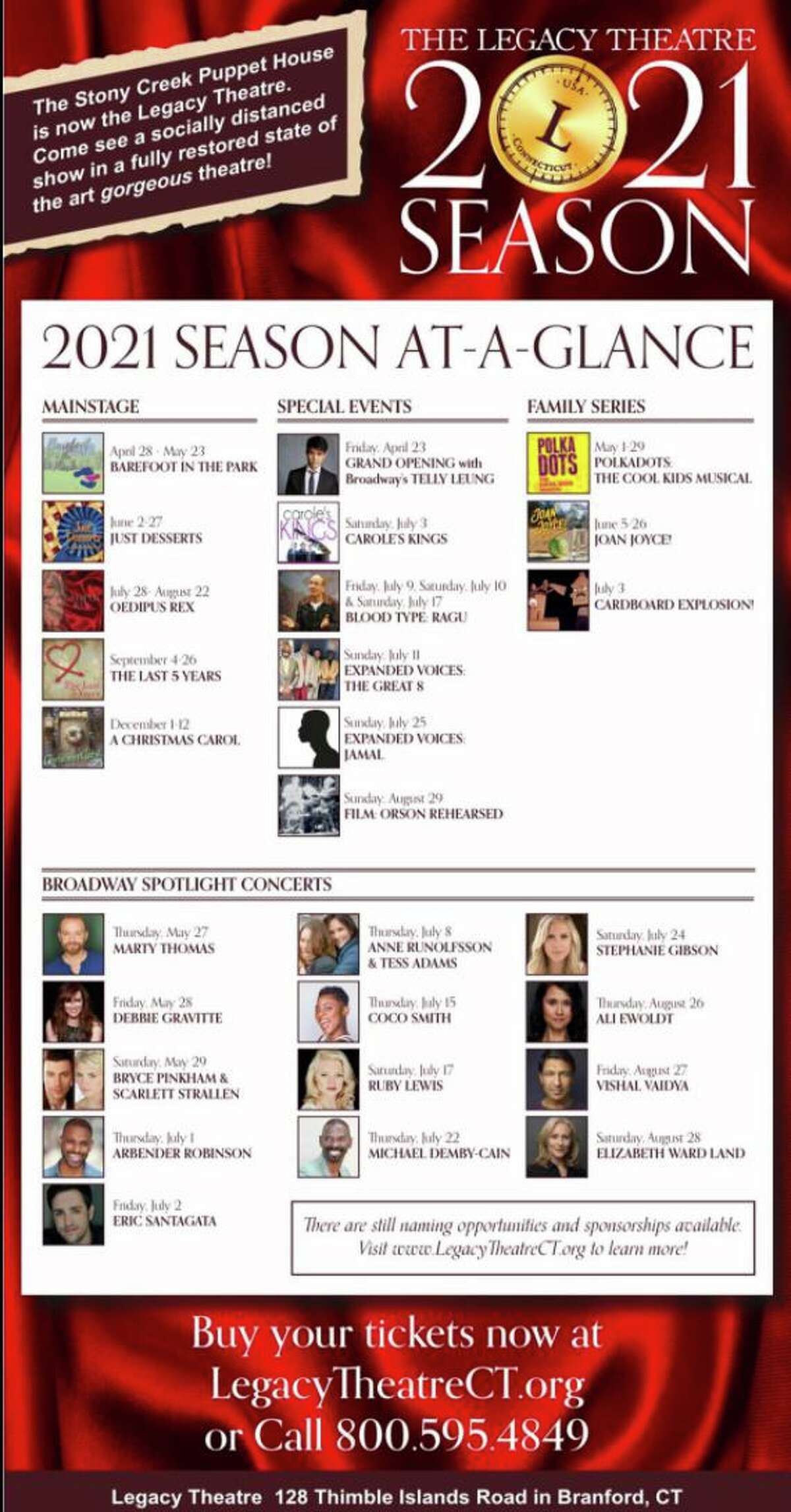 Legacy Theatre announces inperson season starting April 28