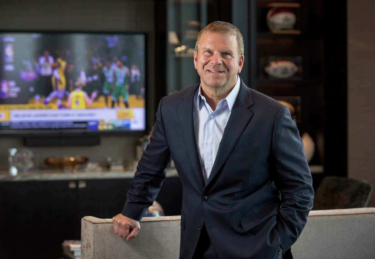 Tilman Fertitta, owner of Landry's, Inc., and the Houston Rockets, poses for a portrait in his office on Tuesday, May 28, 2019, in Houston.