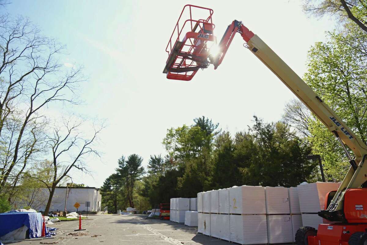 File photo of construction work at Coleytown Middle School.