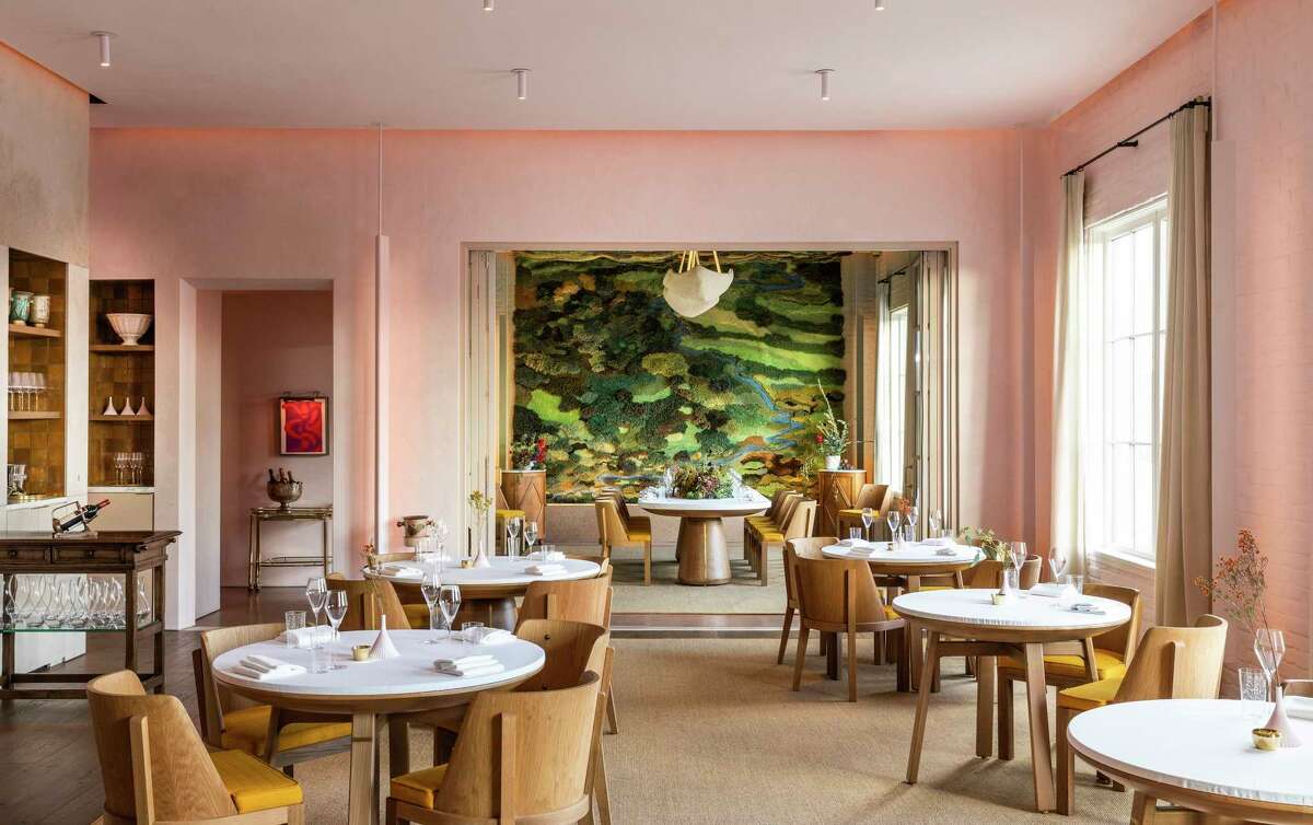 The main dining room at March, the fine dining tasting menu restaurant, 1624 Westheimer, opening March 31 from the Goodnight Hospitality restaurant group. With only 28 seats will serve 6- and 9-course menus created by chef Felipe Riccio.