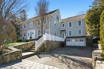 Updated antique colonial house at 216 Hillspoint Road, Westport.