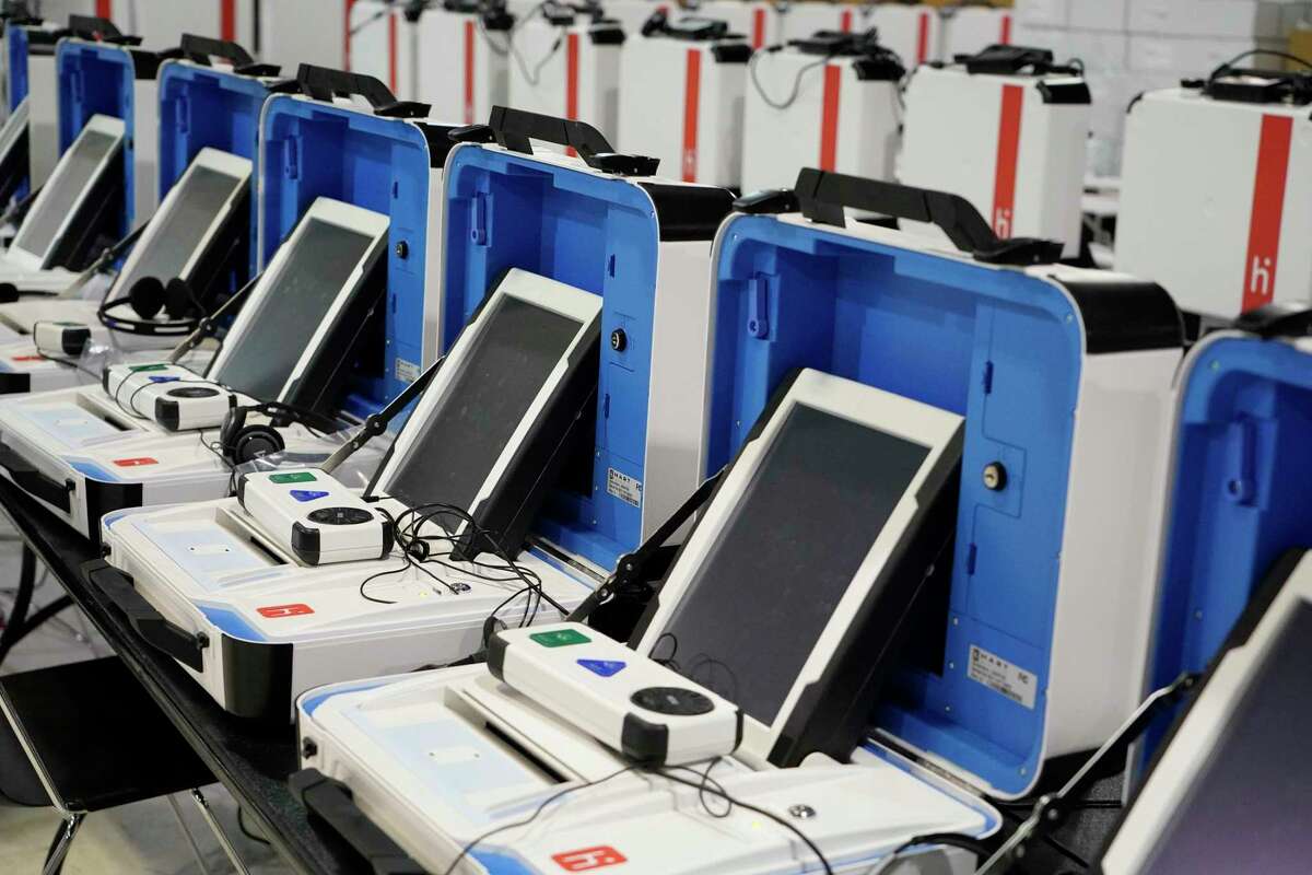 Ditching the wheel, Harris County unveils new voting machines with ...