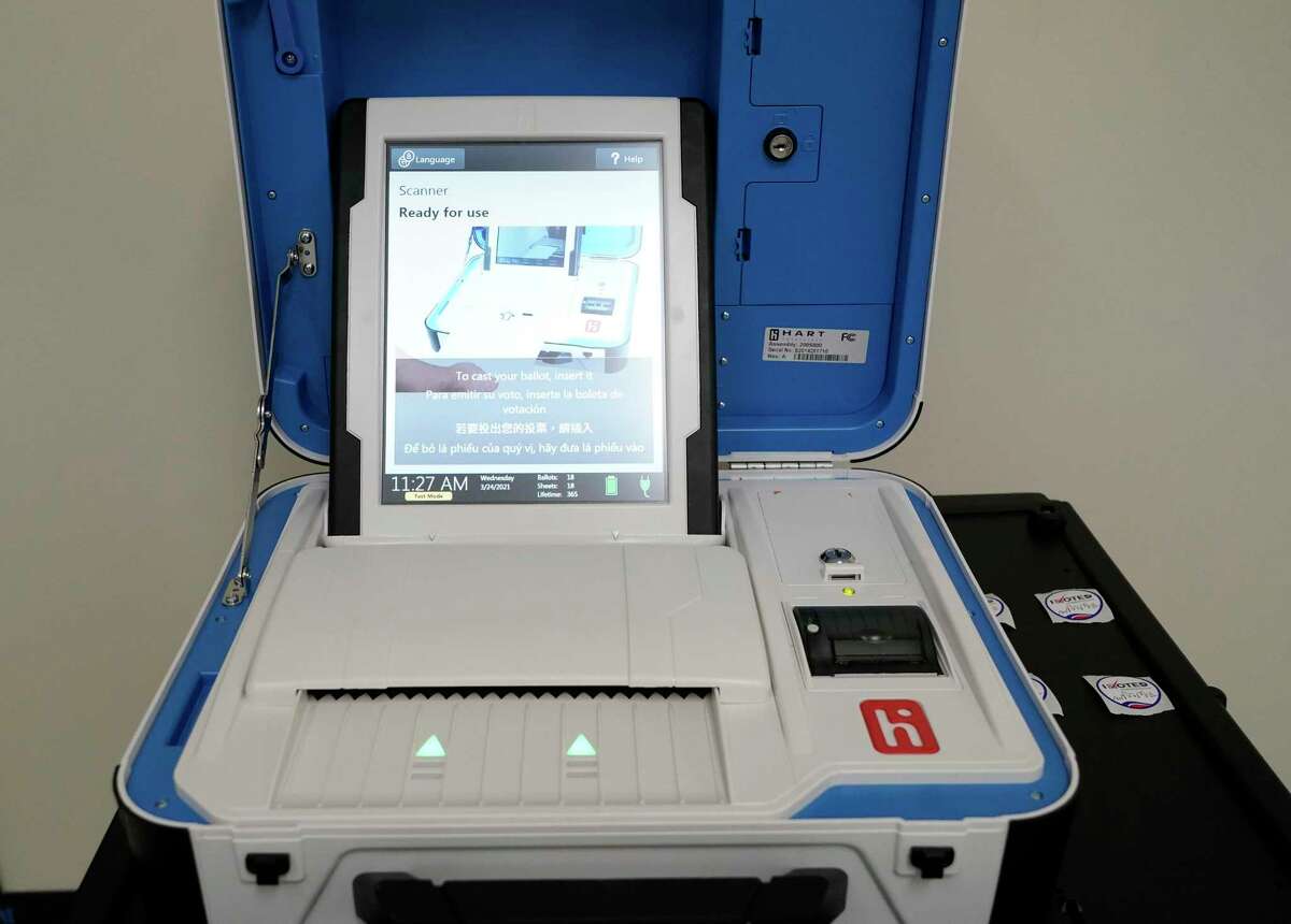 Ditching the wheel, Harris County unveils new voting machines with ...