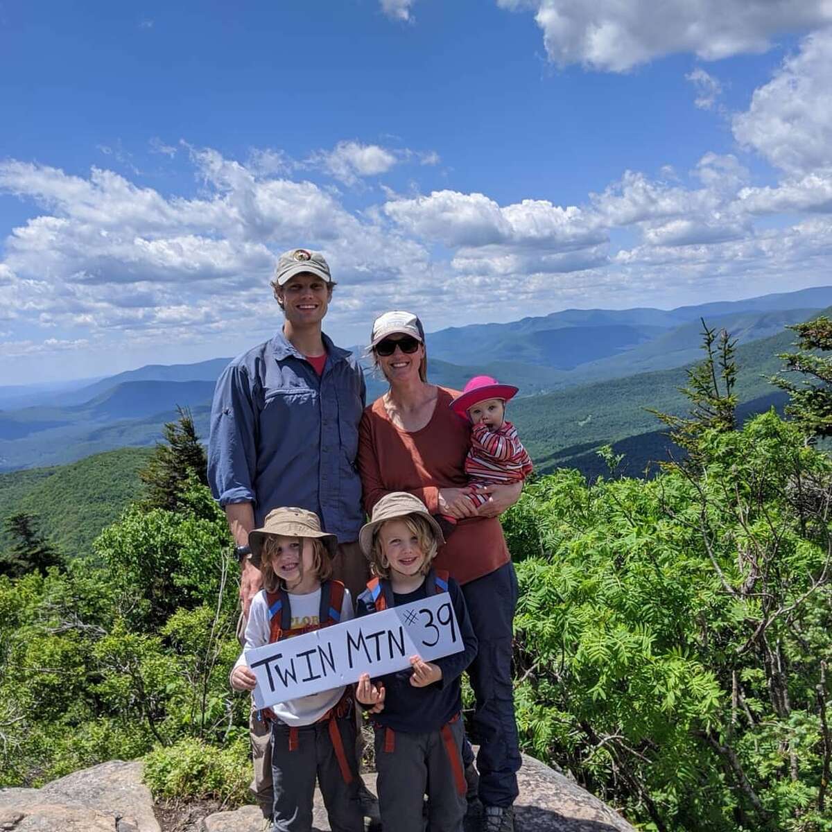Last year, the Kralick family hiked the highest peaks of the Catskills in five months when their twin boys were four. Their baby girl rode the whole way on her mom's back. The family then summited the same peaks in winter, minus the baby in tough conditions, as they prepared to finish climbing the 46 highest Adirondacks peaks by this June. Photo: @mountainmama_amk