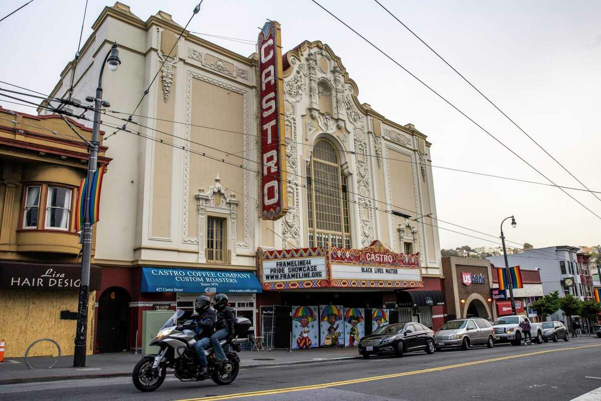 At the Castro Theatre on Tuesday, police arrested a man who allegedly climbed onto the roof and engaged in odd behavior.