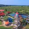 Needing a private getaway at Texas waterpark? Red Sands Ranch features a massive 4-story waterslide.