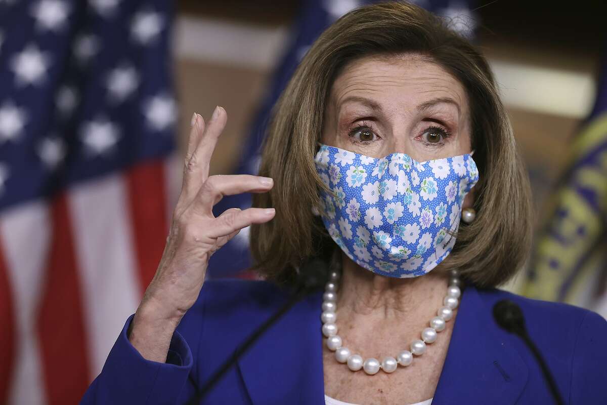 House Speaker Nancy Pelosi, D-San Francisco, dismissed the idea that another Democrat should run in a recall election of Gov. Gavin Newsom, predicting Newsom would prevail.