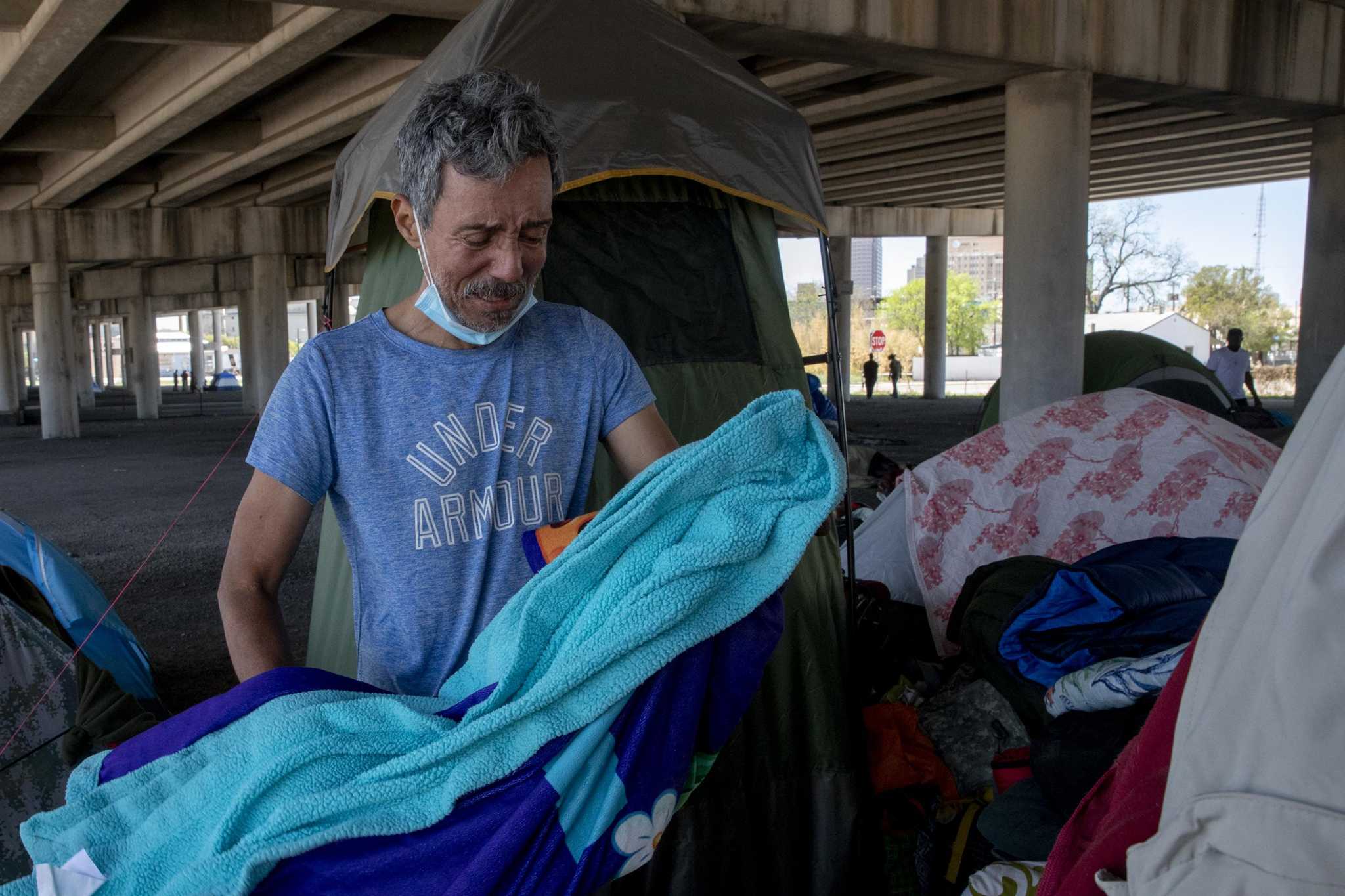 Woman found dead in tent at homeless camp in downtown San Antonio