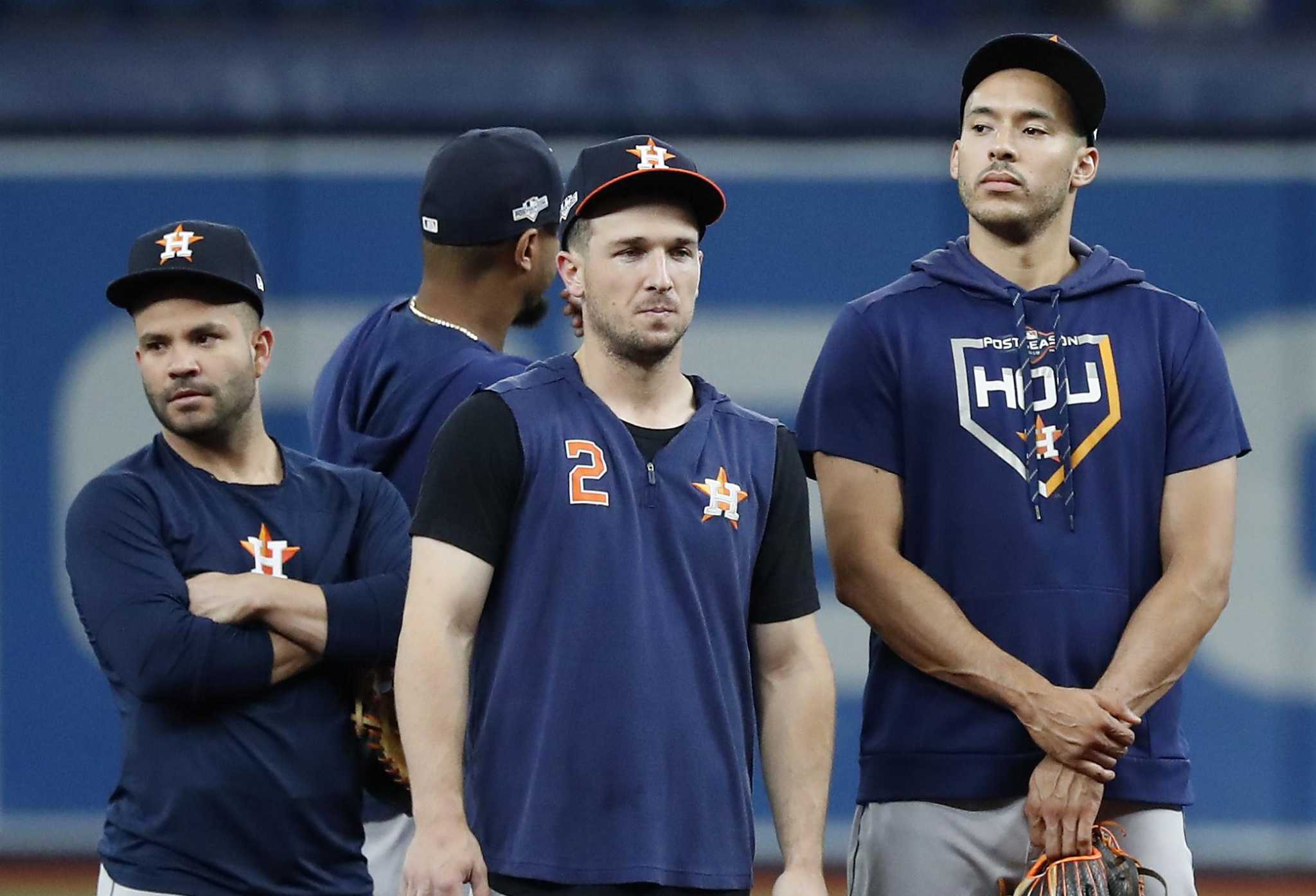 Astros' Jose Altuve nicked by pitch, stars booed in spring training