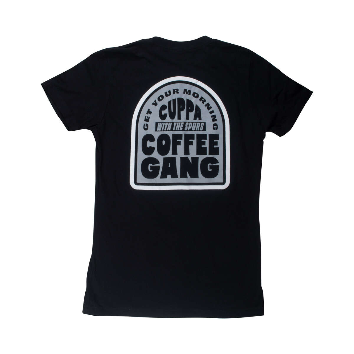 After teasing the new products earlier this week, Spurs confirmed to MySA Friday that a limited edition line of Coffee Gang novelty items including t-shirts, hats, stickers and mugs will be up for grabs starting April 1.