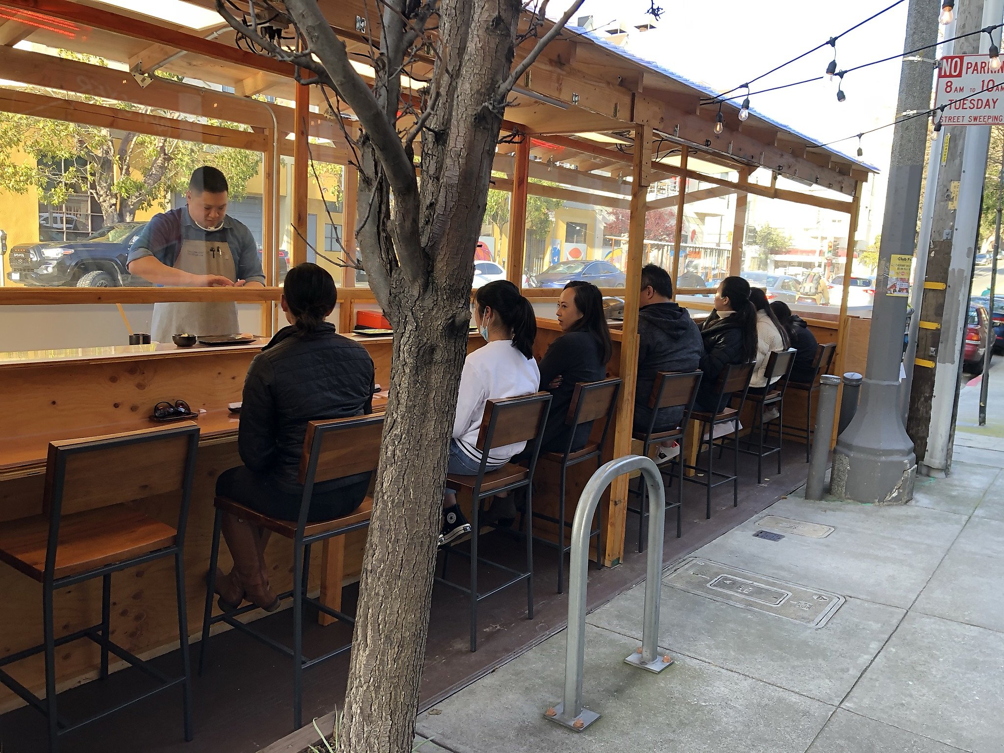 JuNi debuts an alloutdoor omakase sushi bar in San Francisco