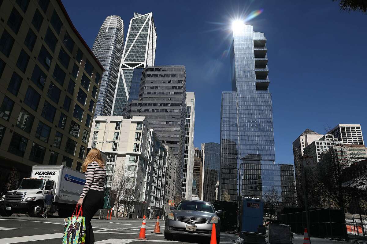 The 181 Fremont building (center skyscraper), a major hub for Facebook’s Instagram division, is set to reopen on May 10.