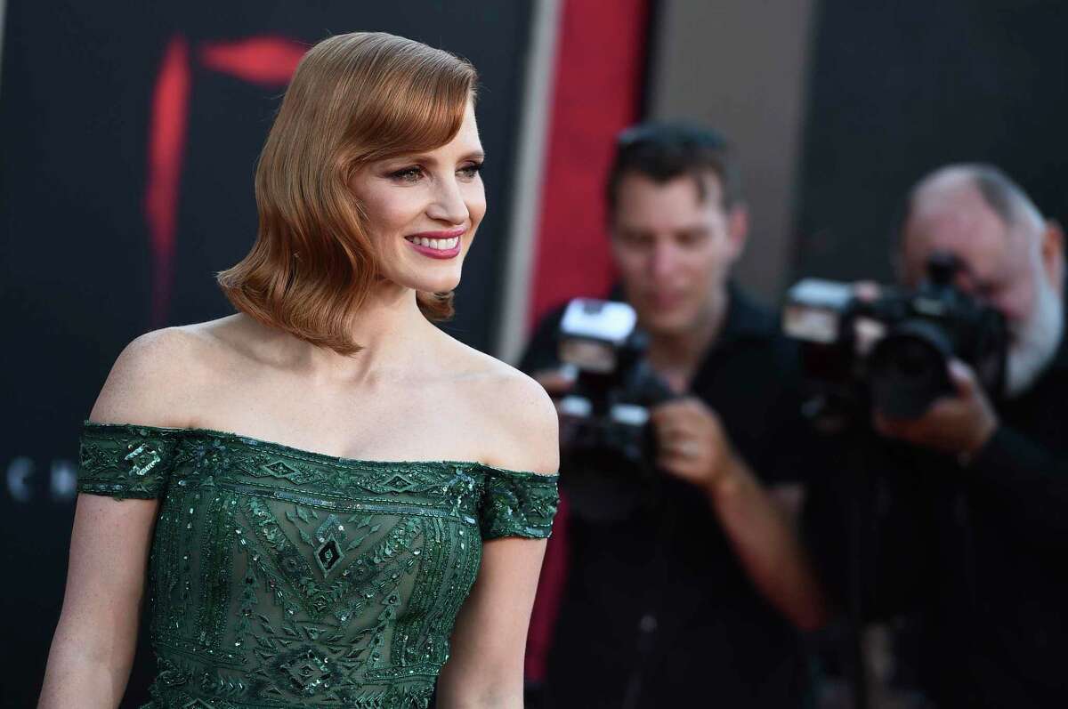 Cast member Jessica Chastain arrives at the Los Angeles premiere of "It: Chapter 2" at the Regency Village Theatre on Monday, August 26, 2019. (Photo by Jordan Strauss/Invision/AP)