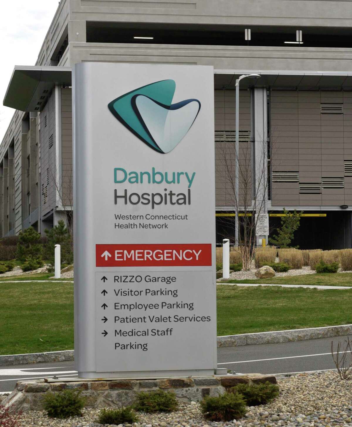 Danbury Hospital on April 7, 2020, in Danbury, Conn.