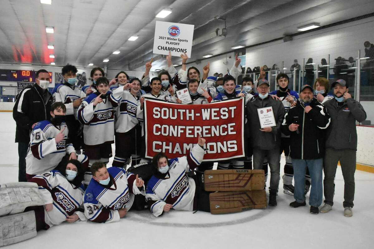 BBD is the SCC/SWC Division champions after defeating Newtown/New Fairfield 4-1 at Bennett Rink, West Haven on Saturday, March 27, 2021.