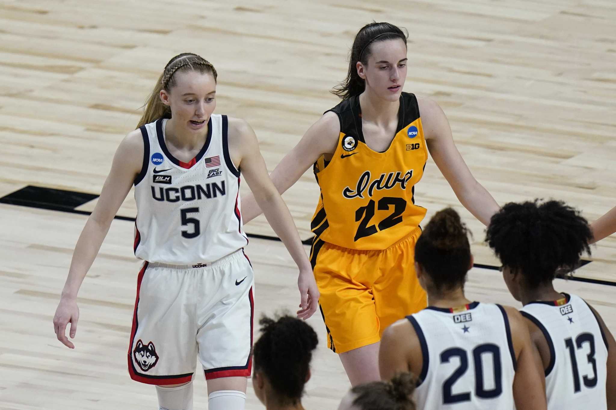 UConn-Iowa Final Four showdown all about Paige Bueckers, Caitlin Clark